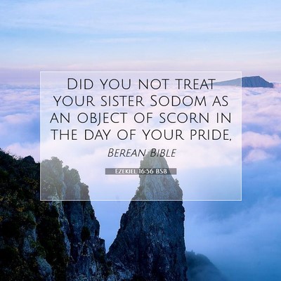 Picture 07 - Ezekiel 16:56 BSB - Did you not treat your sister Sodom as an object - Bible Verse Picture