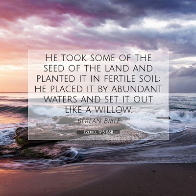 Picture 07 - Ezekiel 17:5 BSB - He took some of the seed of the land and planted - Bible Verse Picture