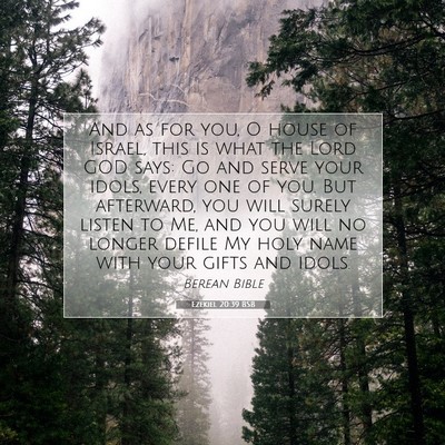 Picture 07 - Ezekiel 20:39 BSB - And as for you, O house of Israel, this is what - Bible Verse Picture