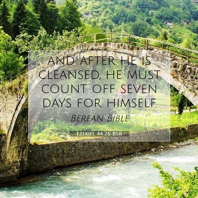 Picture 07 - Ezekiel 44:26 BSB - and after he is cleansed, he must count off seven - Bible Verse Picture