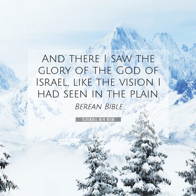 Picture 07 - Ezekiel 8:4 BSB - And there I saw the glory of the God of Israel, - Bible Verse Picture