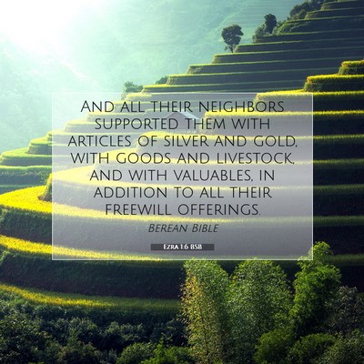 Picture 07 - Ezra 1:6 BSB - And all their neighbors supported them with - Bible Verse Picture