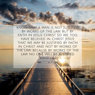 Picture 07 - Galatians 2:16 BSB - know that a man is not justified by works of the - Bible Verse Picture