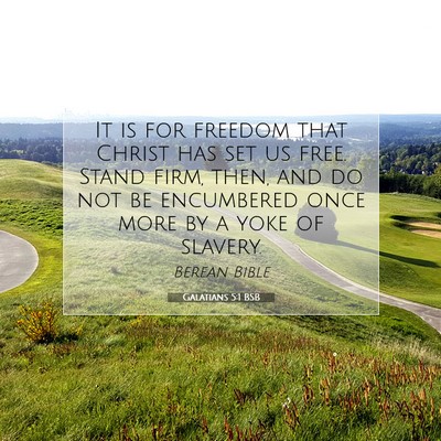 Picture 07 - Galatians 5:1 BSB - It is for freedom that Christ has set us free. - Bible Verse Picture