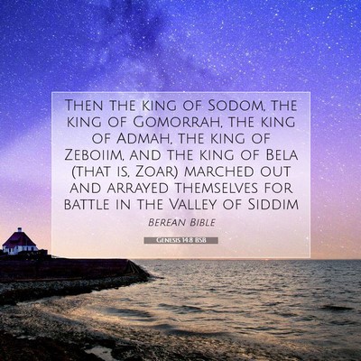 Picture 07 - Genesis 14:8 BSB - Then the king of Sodom, the king of Gomorrah, the - Bible Verse Picture