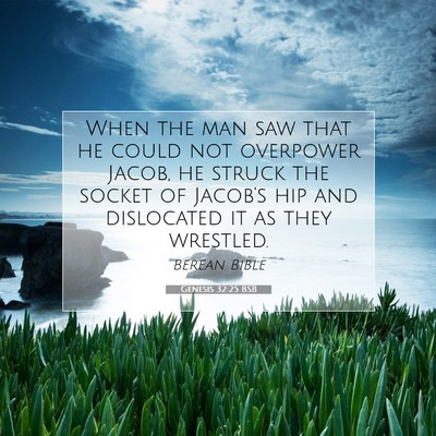 Picture 07 - Genesis 32:25 BSB - When the man saw that he could not overpower - Bible Verse Picture