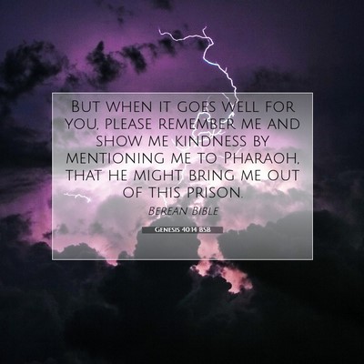 Picture 07 - Genesis 40:14 BSB - But when it goes well for you, please remember me - Bible Verse Picture