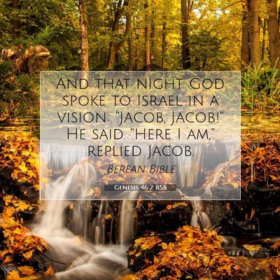 Picture 07 - Genesis 46:2 BSB - And that night God spoke to Israel in a vision: - Bible Verse Picture
