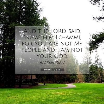 Picture 07 - Hosea 1:9 BSB - And the LORD said, “Name him Lo-ammi, for you - Bible Verse Picture