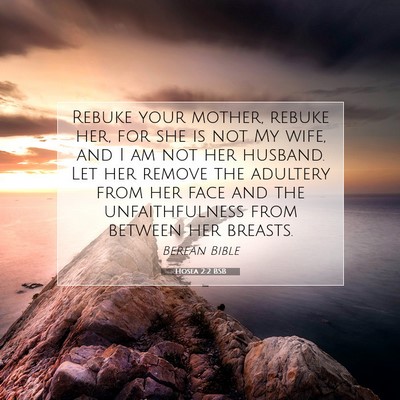 Picture 07 - Hosea 2:2 BSB - Rebuke your mother, rebuke her, for she is not My - Bible Verse Picture