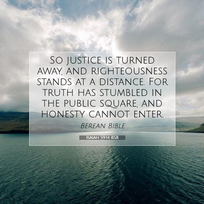 Picture 07 - Isaiah 59:14 BSB - So justice is turned away, and righteousness - Bible Verse Picture