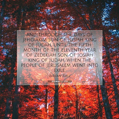 Picture 07 - Jeremiah 1:3 BSB - and through the days of Jehoiakim son of Josiah - Bible Verse Picture