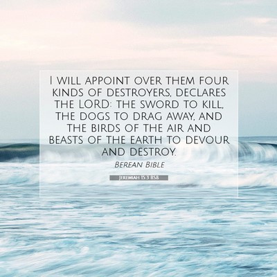 Picture 07 - Jeremiah 15:3 BSB - I will appoint over them four kinds of - Bible Verse Picture