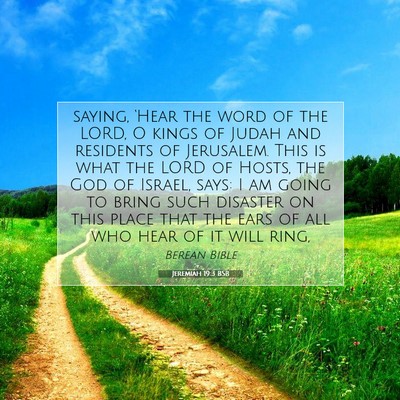 Picture 07 - Jeremiah 19:3 BSB - saying, ‘Hear the word of the LORD, O kings of - Bible Verse Picture