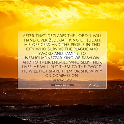 Picture 07 - Jeremiah 21:7 BSB - ‘After that,’ declares the LORD, ‘I will - Bible Verse Picture