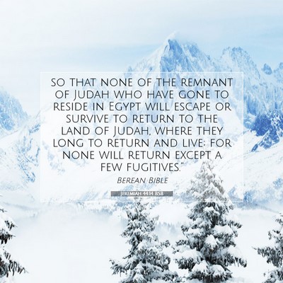 Picture 07 - Jeremiah 44:14 BSB - so that none of the remnant of Judah who have - Bible Verse Picture