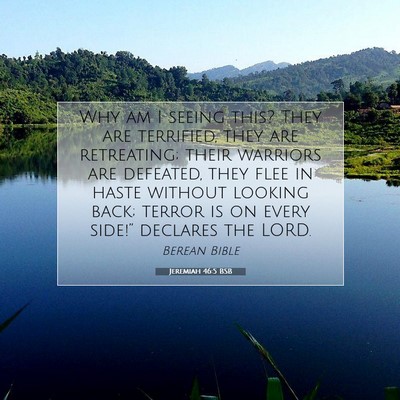 Picture 07 - Jeremiah 46:5 BSB - Why am I seeing this? They are terrified, they - Bible Verse Picture