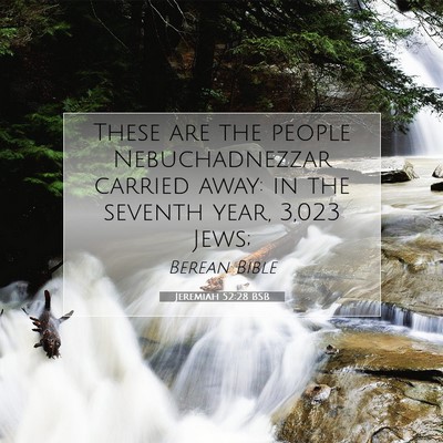Picture 07 - Jeremiah 52:28 BSB - These are the people Nebuchadnezzar carried away: - Bible Verse Picture