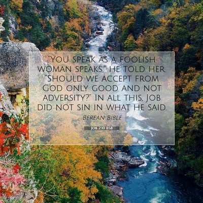Picture 07 - Job 2:10 BSB - “You speak as a foolish woman speaks,” he - Bible Verse Picture
