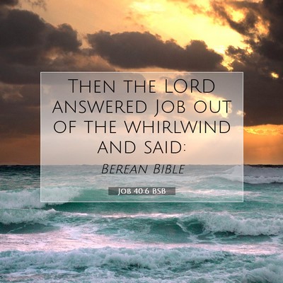 Picture 07 - Job 40:6 BSB - Then the LORD answered Job out of the whirlwind - Bible Verse Picture
