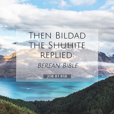 Picture 07 - Job 8:1 BSB - Then Bildad the Shuhite - Bible Verse Picture