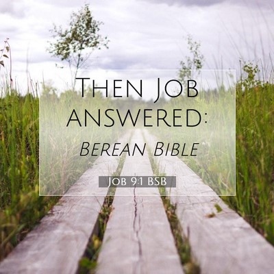 Picture 07 - Job 9:1 BSB - Then Job - Bible Verse Picture