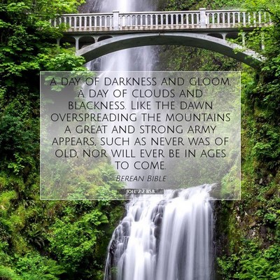 Picture 07 - Joel 2:2 BSB - a day of darkness and gloom, a day of clouds and - Bible Verse Picture