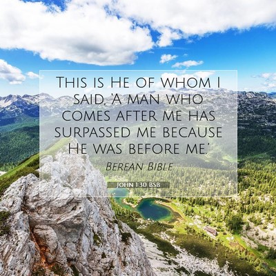 Picture 07 - John 1:30 BSB - This is He of whom I said, ‘A man who comes - Bible Verse Picture
