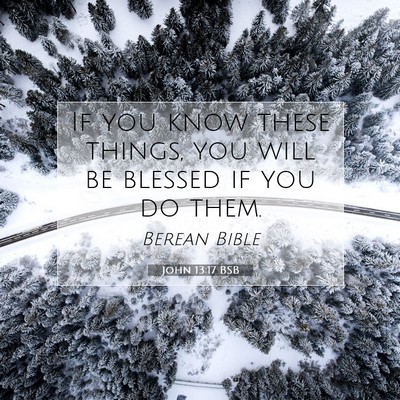 Picture 07 - John 13:17 BSB - If you know these things, you will be blessed if - Bible Verse Picture