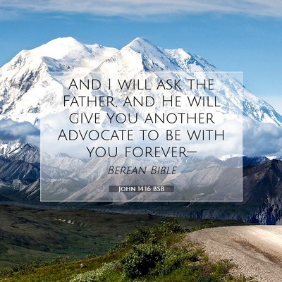 Picture 07 - John 14:16 BSB - And I will ask the Father, and He will give you - Bible Verse Picture