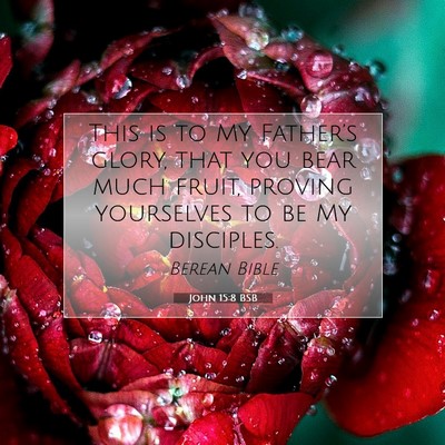 Picture 07 - John 15:8 BSB - This is to My Father’s glory, that you bear - Bible Verse Picture