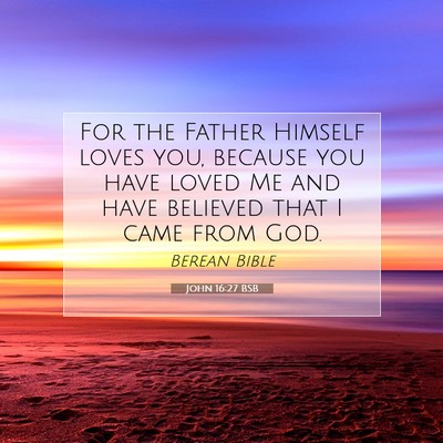 Picture 07 - John 16:27 BSB - For the Father Himself loves you, because you - Bible Verse Picture