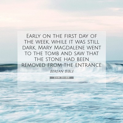 Picture 07 - John 20:1 BSB - Early on the first day of the week, while it was - Bible Verse Picture