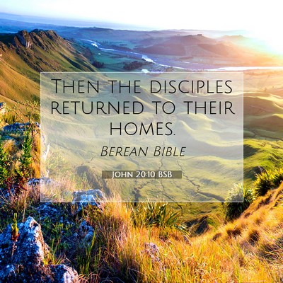 Picture 07 - John 20:10 BSB - Then the disciples returned to their - Bible Verse Picture