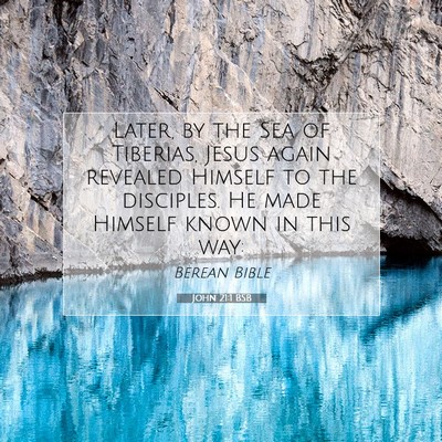 Picture 07 - John 21:1 BSB - Later, by the Sea of Tiberias, Jesus again - Bible Verse Picture