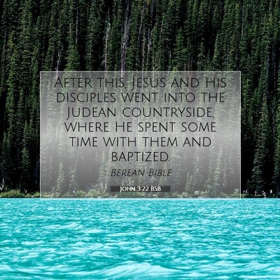 Picture 07 - John 3:22 BSB - After this, Jesus and His disciples went into the - Bible Verse Picture