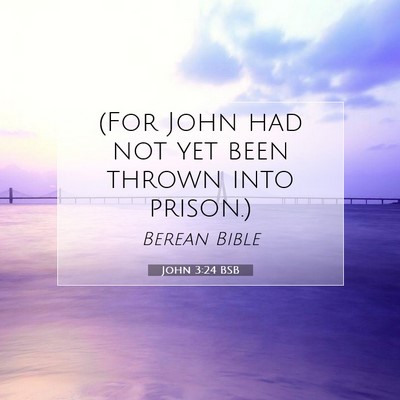 Picture 07 - John 3:24 BSB - (For John had not yet been thrown into - Bible Verse Picture