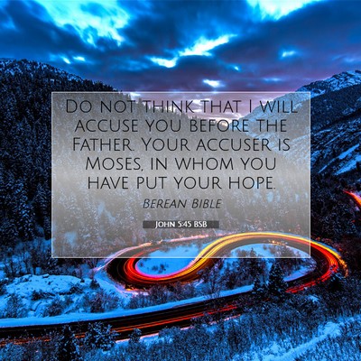 Picture 07 - John 5:45 BSB - Do not think that I will accuse you before the - Bible Verse Picture