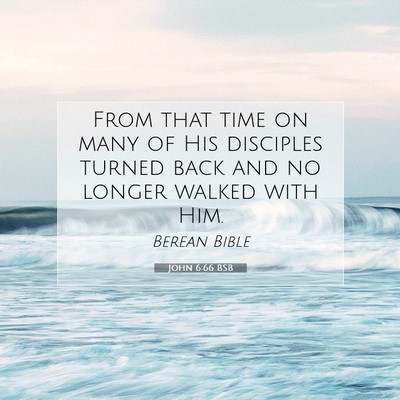 Picture 07 - John 6:66 BSB - From that time on many of His disciples turned - Bible Verse Picture