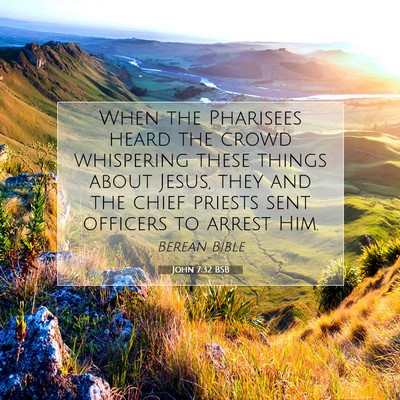 Picture 07 - John 7:32 BSB - When the Pharisees heard the crowd whispering - Bible Verse Picture