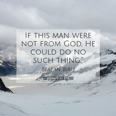 Picture 07 - John 9:33 BSB - If this man were not from God, He could do no - Bible Verse Picture