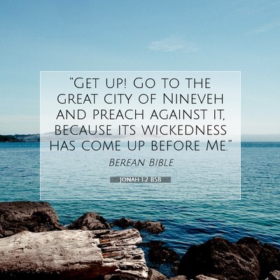 Picture 07 - Jonah 1:2 BSB - “Get up! Go to the great city of Nineveh and - Bible Verse Picture
