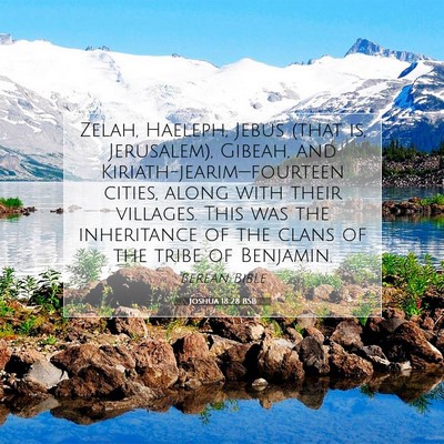 Picture 07 - Joshua 18:28 BSB - Zelah, Haeleph, Jebus (that is, Jerusalem), - Bible Verse Picture