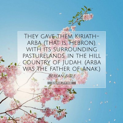 Picture 07 - Joshua 21:11 BSB - They gave them Kiriath-arba (that is, Hebron), - Bible Verse Picture