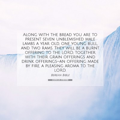 Picture 07 - Leviticus 23:18 BSB - Along with the bread you are to present seven - Bible Verse Picture