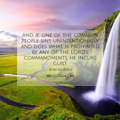 Picture 07 - Leviticus 4:27 BSB - And if one of the common people sins - Bible Verse Picture