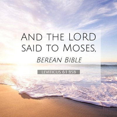Picture 07 - Leviticus 6:1 BSB - And the LORD said to - Bible Verse Picture