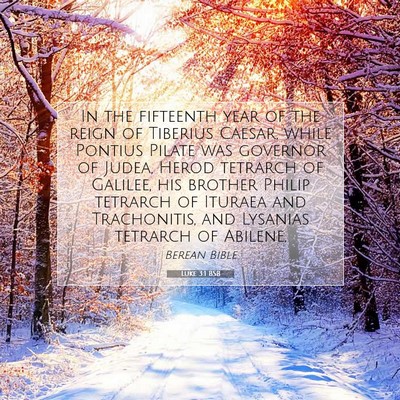 Picture 07 - Luke 3:1 BSB - In the fifteenth year of the reign of Tiberius - Bible Verse Picture