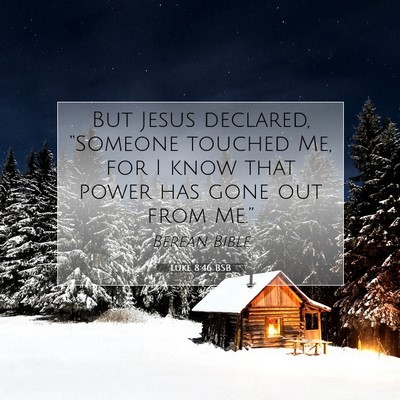 Picture 07 - Luke 8:46 BSB - But Jesus declared, “Someone touched Me, for I - Bible Verse Picture