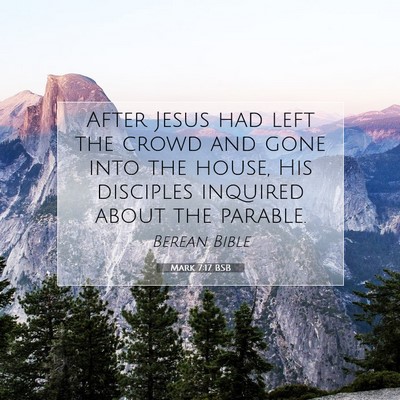 Picture 07 - Mark 7:17 BSB - After Jesus had left the crowd and gone into the - Bible Verse Picture
